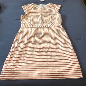 MAX MARA striped dress - cream and red- size IT 48 new with tags